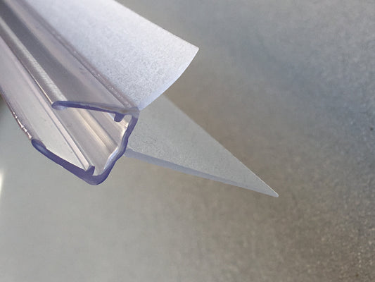 #1003 Wasserablaufprofil mit verlängertem Dichtkeder(25mm) für 6+8 mm Glas, 1Meter DER PROBLEMLÖSER!