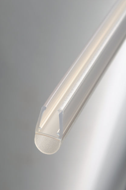 #2226 Streifdichtung passend  für 6+8 mm Glas, Länge 2m, transparent