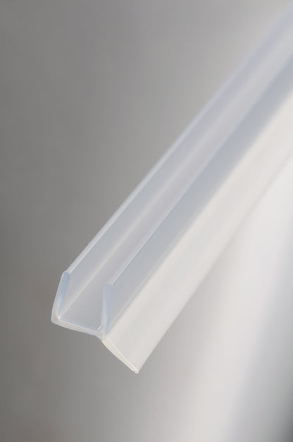 #2228 Wandabdichtung für 6+8 mm Glas, Länge 2m, transparent