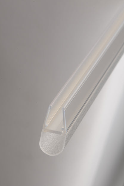 #2230  Streifdichtung passend für 6+8 mm Glas, Länge 2m, transparent