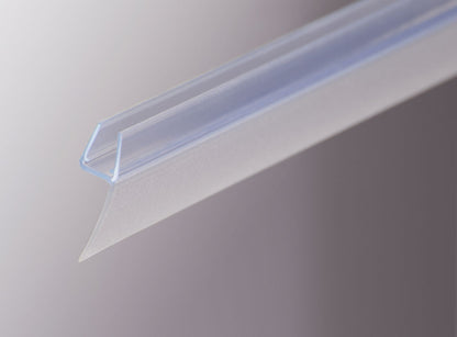 #2203 H-Profil mit weicher Dichtlippe 22mm, für 6+8mm Glasstärke, Länge 2m, DER PROBLEMLÖSER, transp