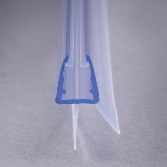 #1001 Wasserablaufprofil mit Dichtkeder für 6+8 mm Glas, 1Meter, transparent