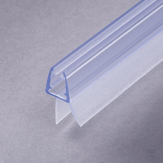 #1001 Wasserablaufprofil mit Dichtkeder für 6+8 mm Glas, 1Meter, transparent