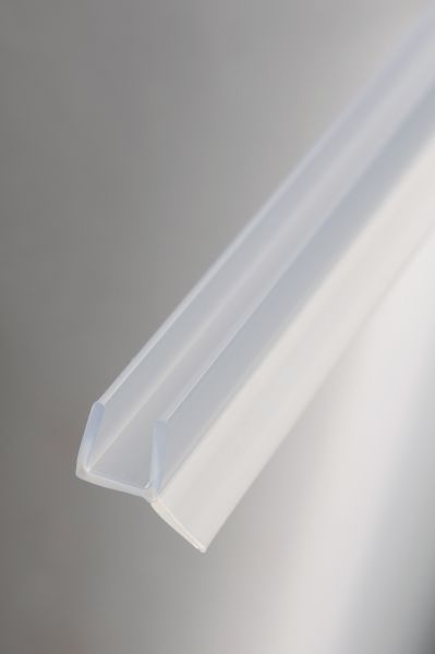 #2228 Wandabdichtung für 8 mm Glas, Länge 2m, transparent