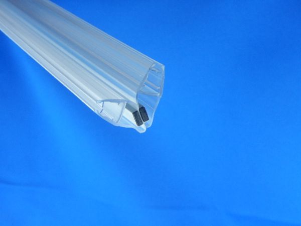 #2281 Magnetdichtung Set 90° für 4-5 mm Glas, Länge 2m(Set =2x 2 Meter), transparent