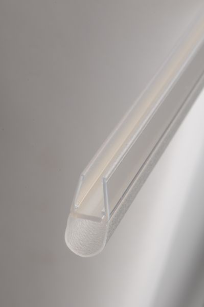 #2230 Streifdichtung passend für 6+8 mm Glas, Länge 2m, transparent